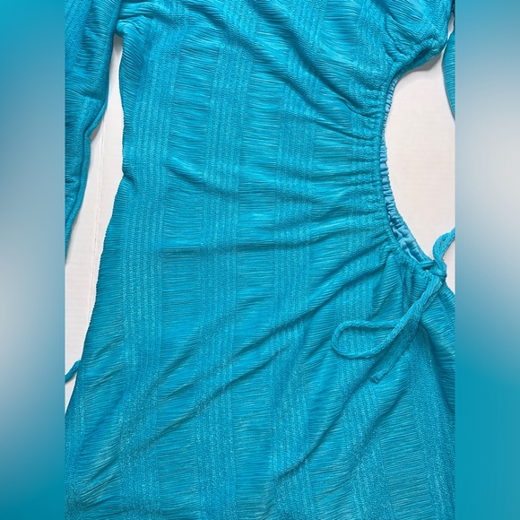 Teal Blue Superdown Cocktail Dress Medium NWT - Picture 4 of 5